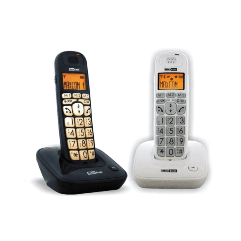 Colores disponibles del Teléfono inalámbrico MaxCom MC6800 DECT Negro