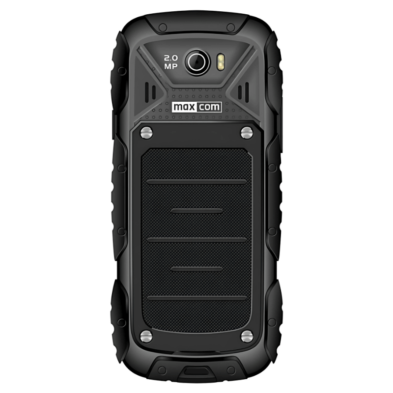 Vue avant et arrière du Téléphone renforcé MaxCom MM920 Noir