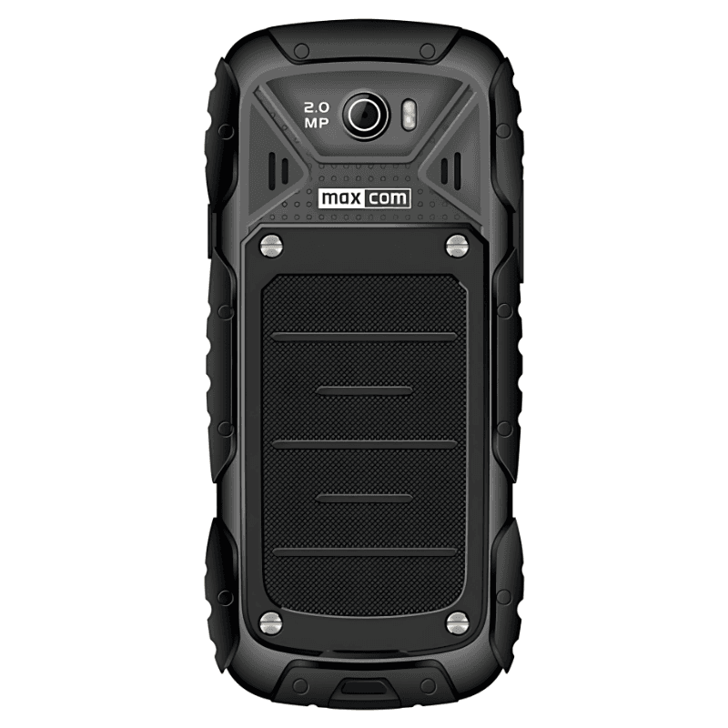 Vue avant et arrière du Téléphone renforcé MaxCom MM920 Noir