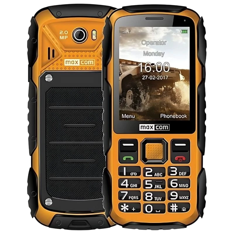 MaxCom MM920 Jaune robuste - Téléphone de base