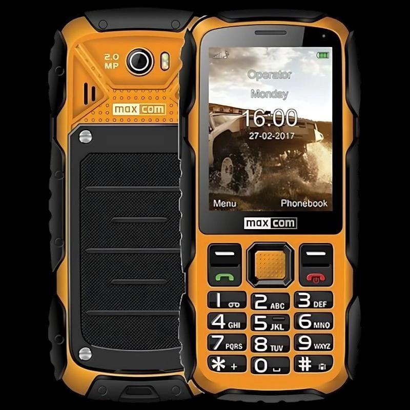 MaxCom MM920 Jaune robuste - Téléphone de base