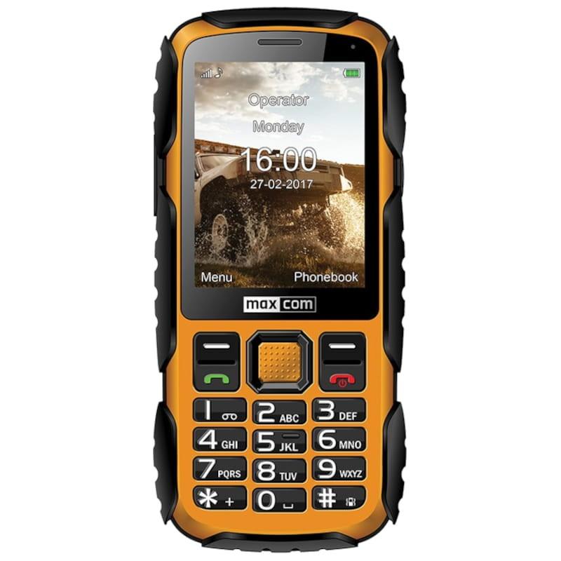 MaxCom MM920 Jaune robuste - Téléphone de base Vue de face