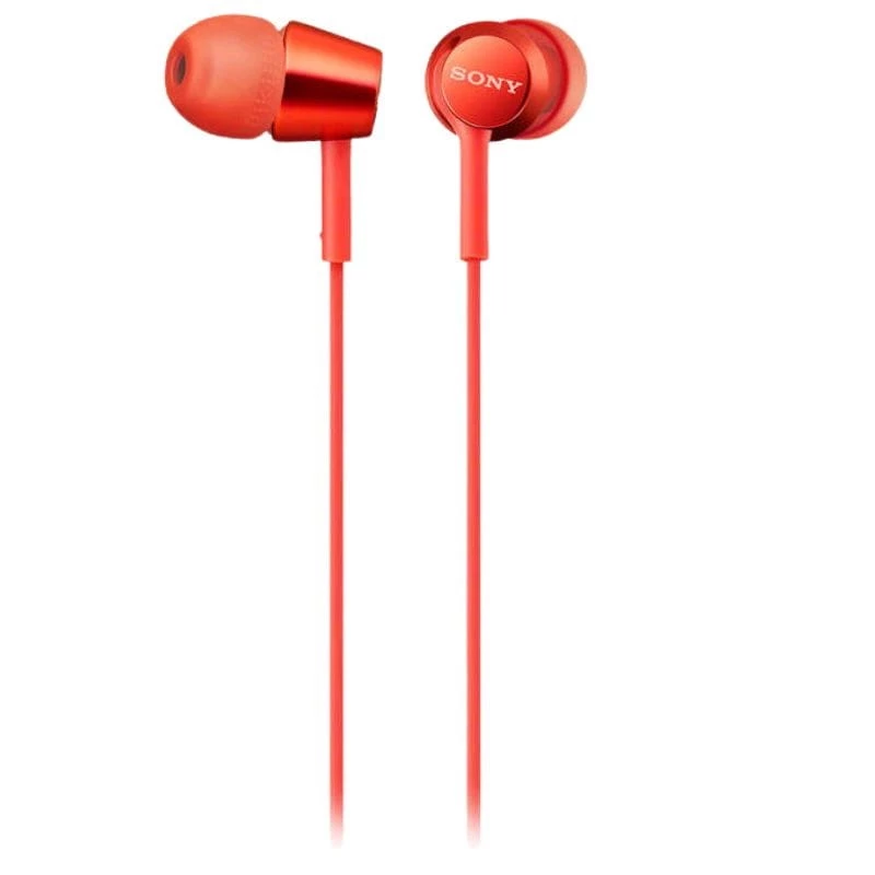 Sony MDR-EX155AP Dinámico Micrófono 9 mm 1,2 metros Rojo - Auriculares