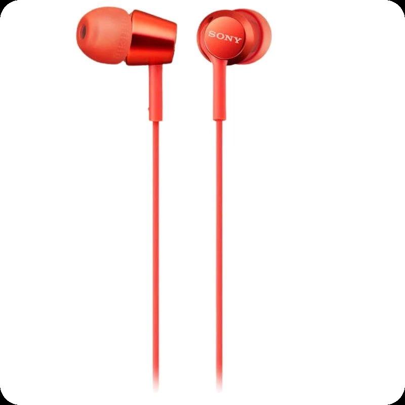 Sony MDR-EX155AP Dynamique Microphone 9 mm 1,2 mètres Rouge - Casques d'écoute