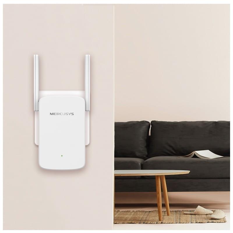 Mercusys ME30 Wi-Fi de Doble Banda AC1200 1,2 Gbps Blanco - Extensor de red colocado en una pared