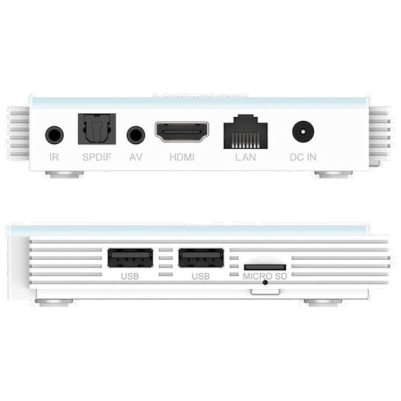 Mecool KM2 Plus Deluxe 4GB/32GB Certificado Netflix Android 11 Blanco - Android TV Conexiones