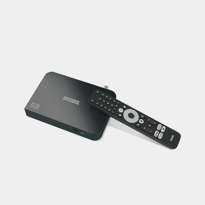 Adaptable Mecool KT2 S905Y4 2GB/32GB TDT Certificado Netflix Android TV Negro - Android TV