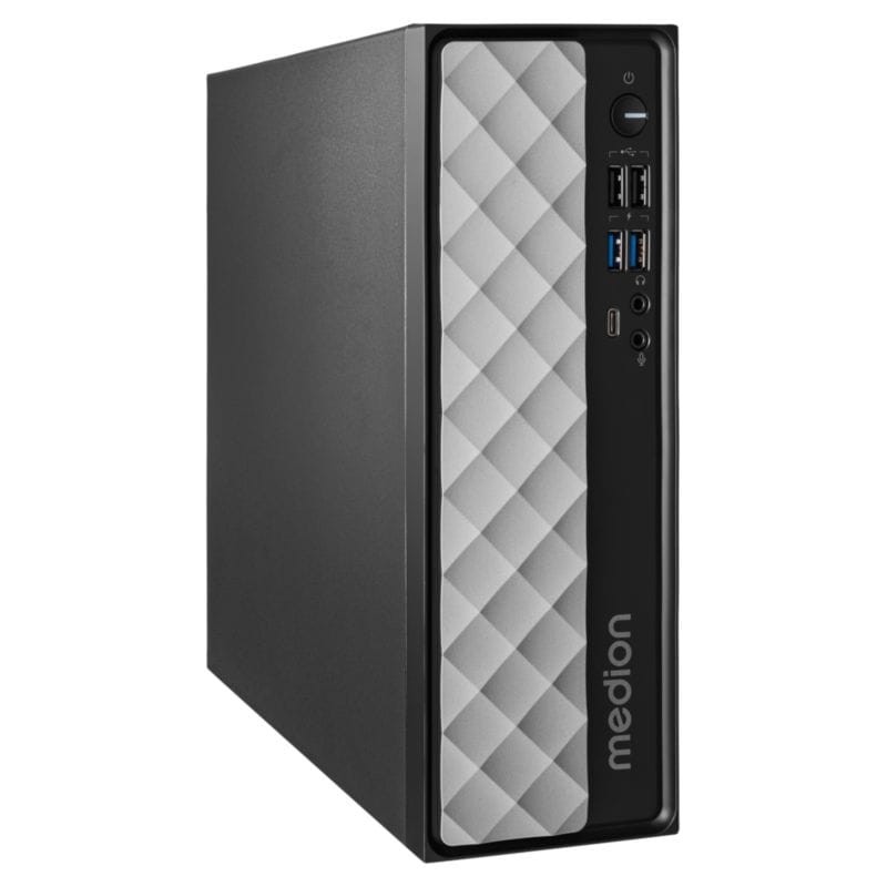 Perspectiva del Mini PC MEDION AKOYA T80 /Intel Core i5-12450H /16GB /512GB