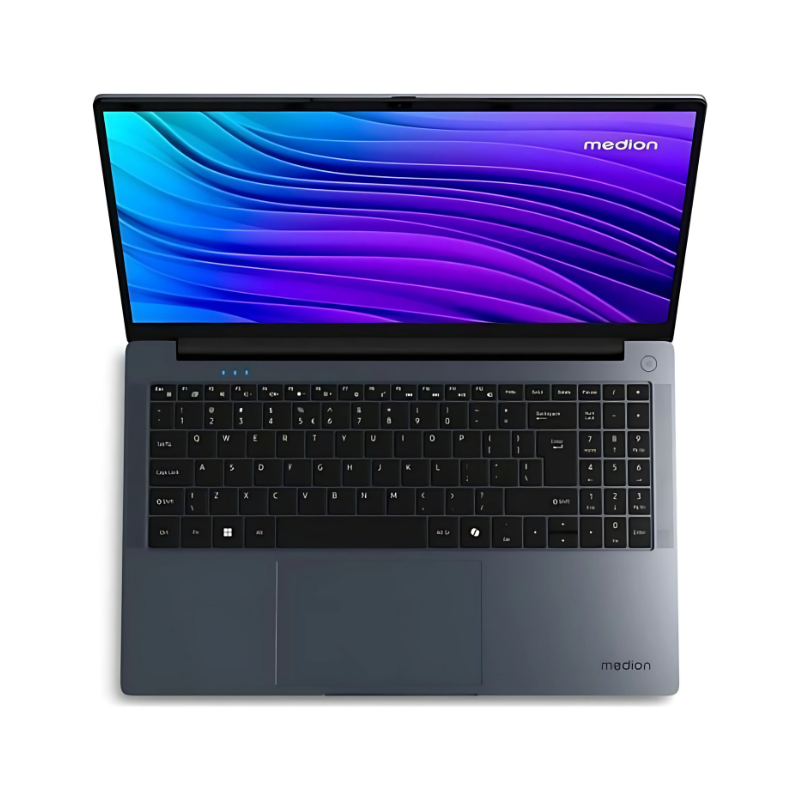 Vista cenital del Medion E15223 Intel Celeron N100/4GB/128GB/W11 Gris