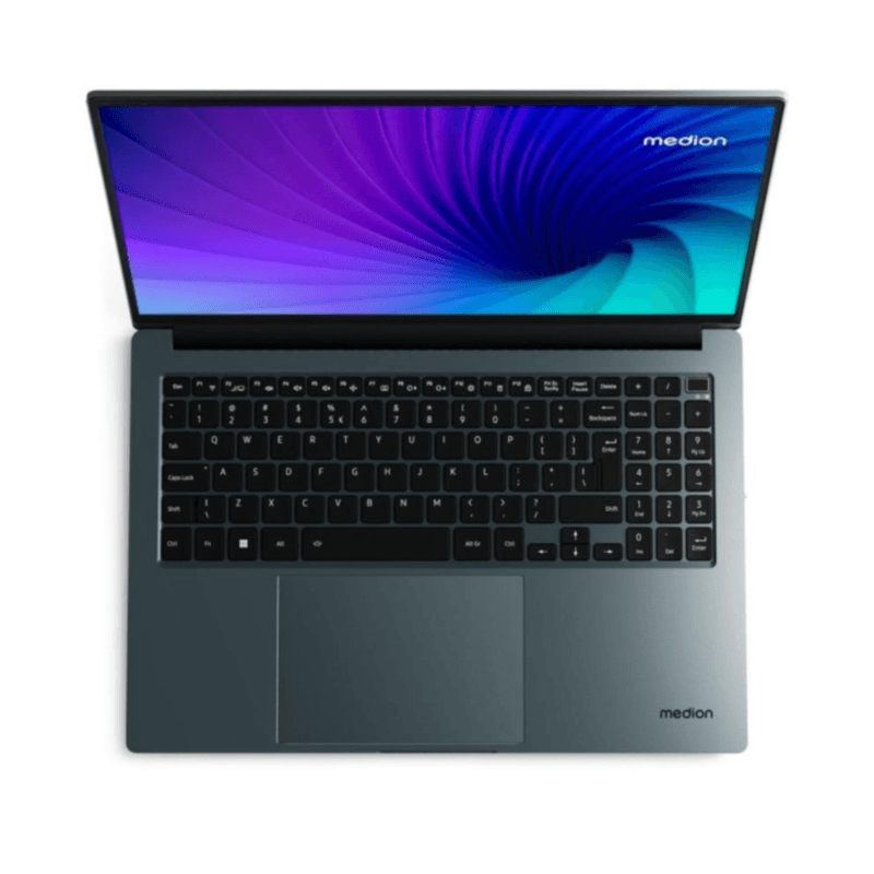 Vista cenital del Medion S16431/Intel core ultra 5-125h/16GB/512GB Gris