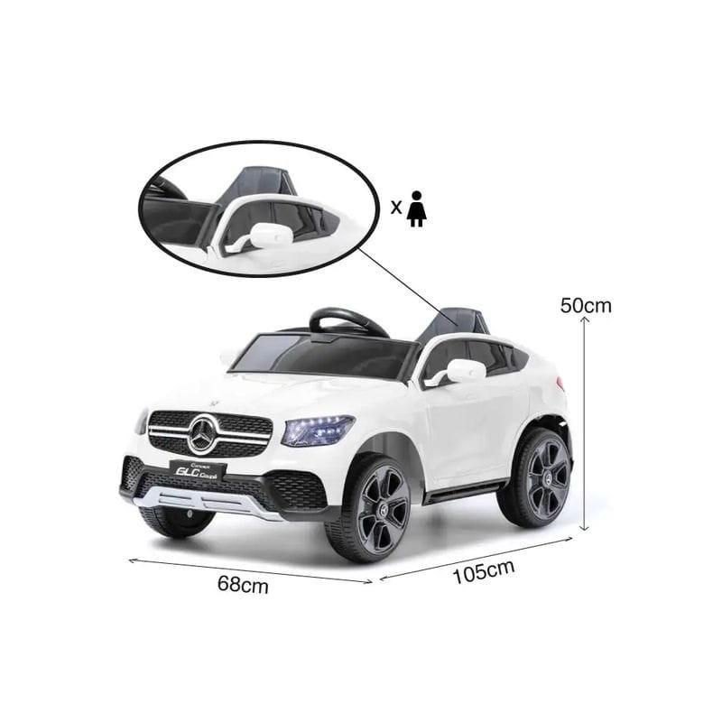 Dimensões de Mercedes GLC Coupé Edition Branco - Carro Elétrico para Crianças