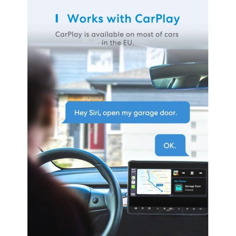 Abridor de puerta de garaje inteligente Meross MSG200 (HomeKit) compatible con Carplay