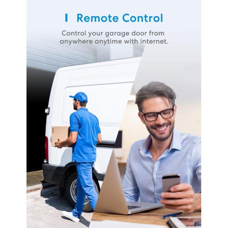 Abridor de puerta de garaje inteligente Meross MSG200 (HomeKit) con control remoto