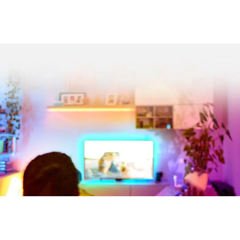 Rétroéclairage d'une télévision avec les Bandes LED RGB Meross MSL320 2x5m