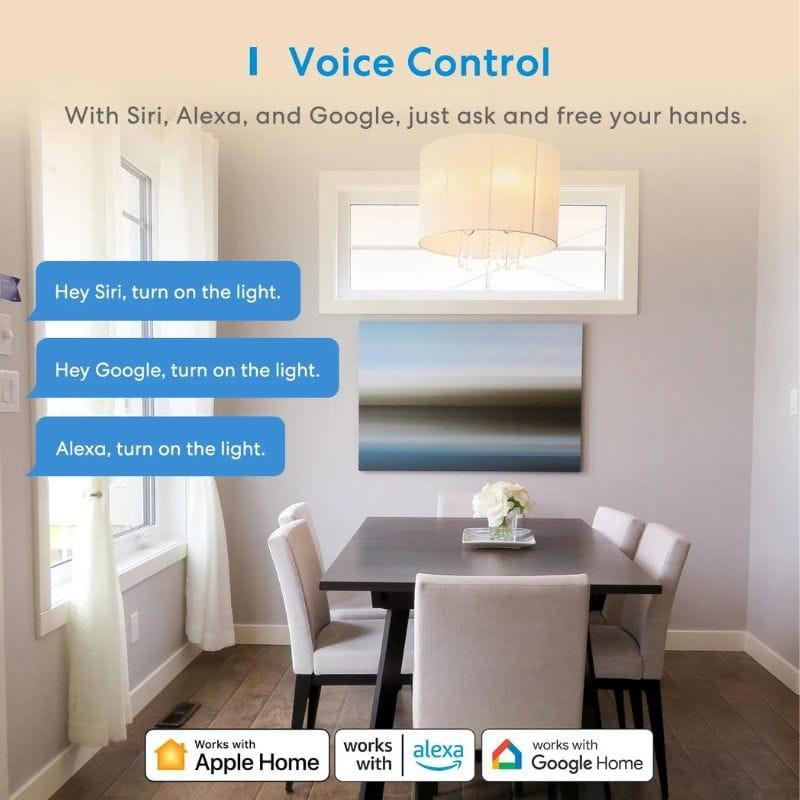 Meross MSS510X 1 Canal HomeKit Blanco - Interruptor Inteligente control por voz