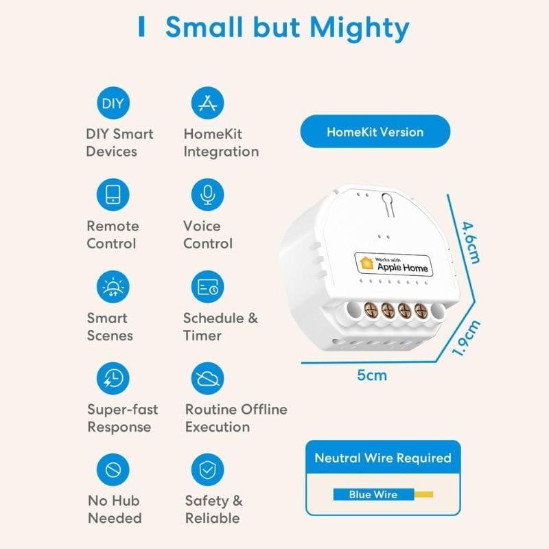 Meross MSS810HK-UN Blanco - Interruptor de pared Inteligente características