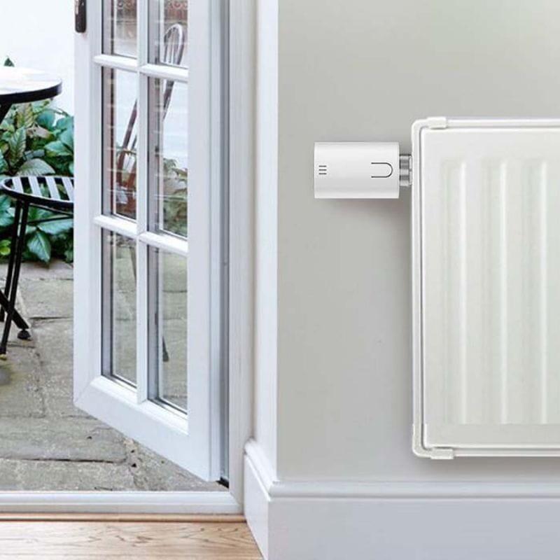 Meross MTS150HK HomeKit Blanco - Termostato inteligente detecta la ventana abierta