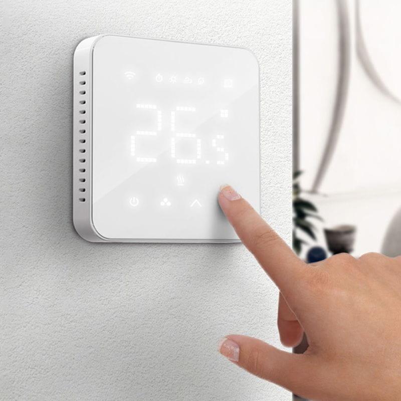 Meross MTS200BHK HomeKit WiFi Blanco - Termostato Inteligente instalado en casa