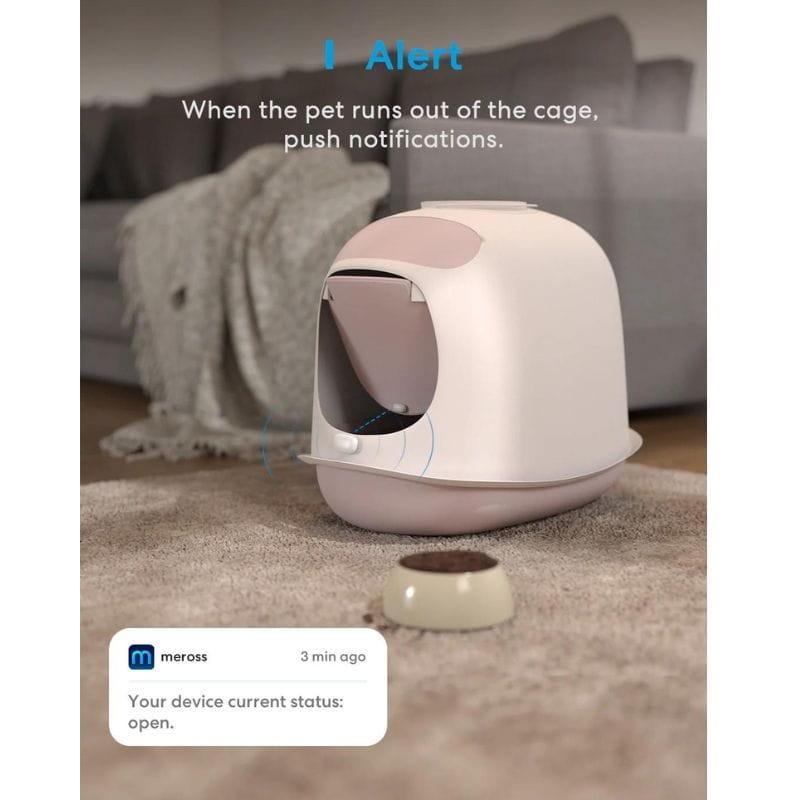 Meross MS200H HomeKit Blanco - Sensor de puertas y ventanas usado en la puerta del arenero 