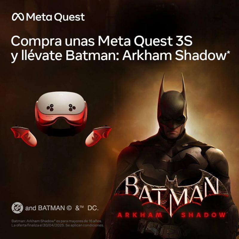 Batman de Meta Quest 3S 256GB Branco - Óculos de Realidade Virtual