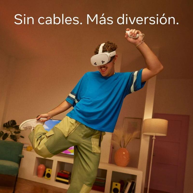 Control de Meta Quest 3S 256GB Branco - Óculos de Realidade Virtual