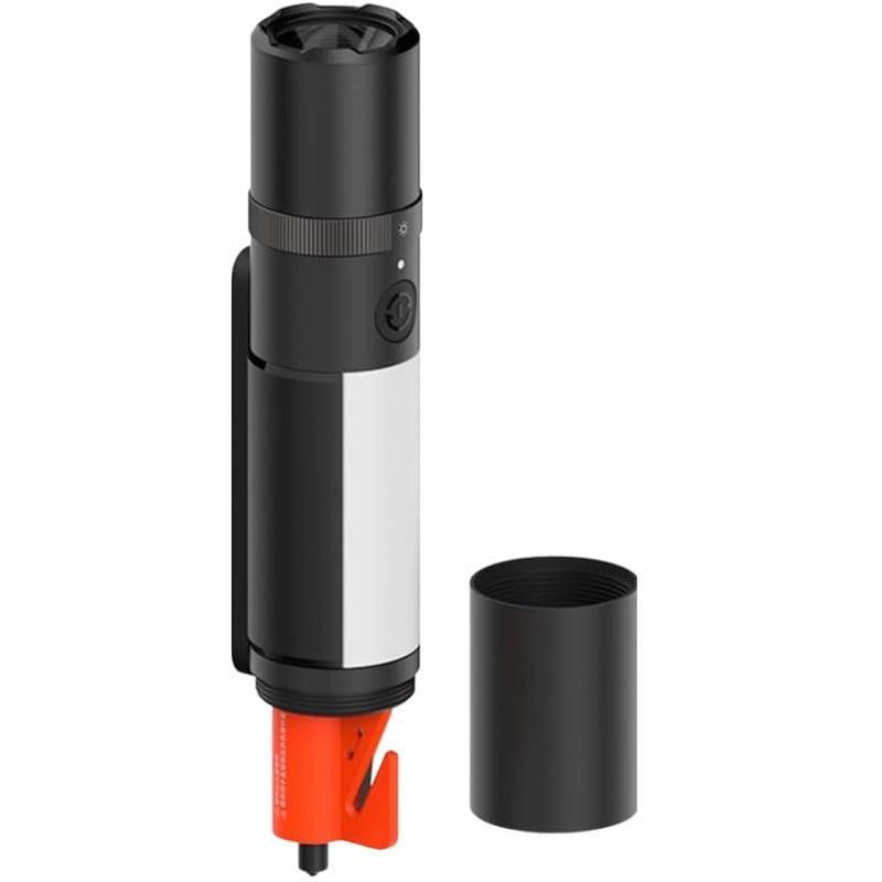 Xiaomi Mi Multi Function Flashlight  Negro - Linterna imagen con el tapón quitado