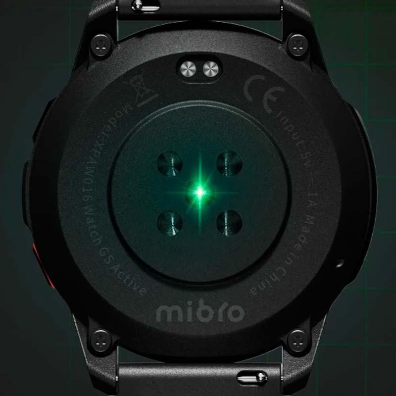 sensor óptico del Reloj inteligente Mibro Watch GS Active Blanco