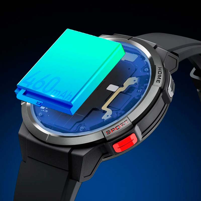 Mibro Watch GS relógio inteligente chip Bluetooth dual-core Preto