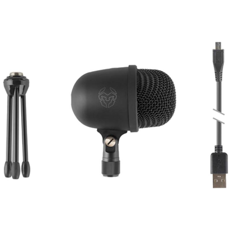 Micrófono Krom Kimu Pro  Profesional - Perfecto para streaming, podcasts, etc, gracias a su salida de audio 3.5 mm jack