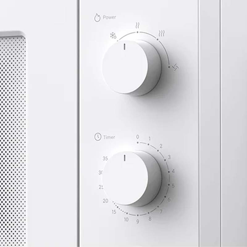 mandos giratorios del Horno Microondas Xiaomi Microwave Oven Blanco 20L