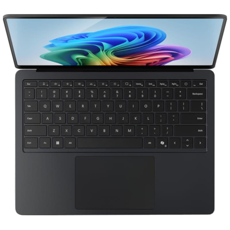 Microsoft Surface Laptop 7 Qualcomm Snapdragon X Plus/16GB/1TB/W11 Pro Negro - Portátil 13.5 Vista superior 
