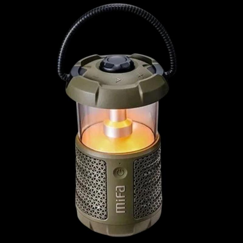Mifa Wild Camping Bluetooth Lanterne LED Noir - Haut-parleur portable