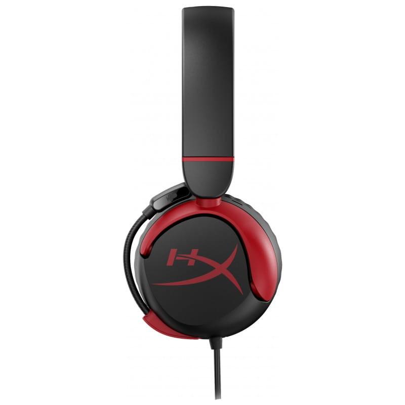 Casque HyperX Cloud Mini : Transducteurs 30 mm - Multiplateforme - Image latérale du microphone rétractable
