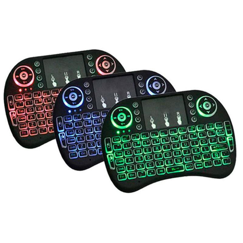 colores del Mini Teclado Inalámbrico i8 RGB LED