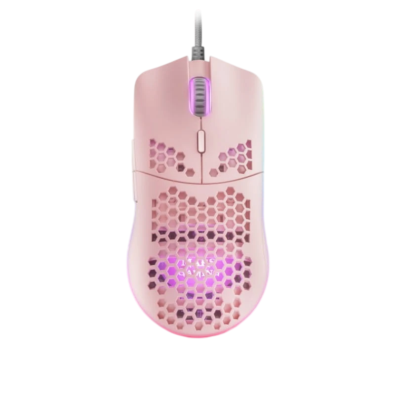 Mars Gaming MMAX RGB 12400 DPI Rosa - Rato para jogos