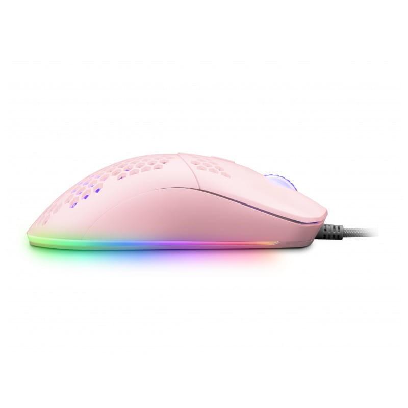 Mars Gaming MMAX RGB 12400 DPI Pink - Perfil direito do rato para jogos