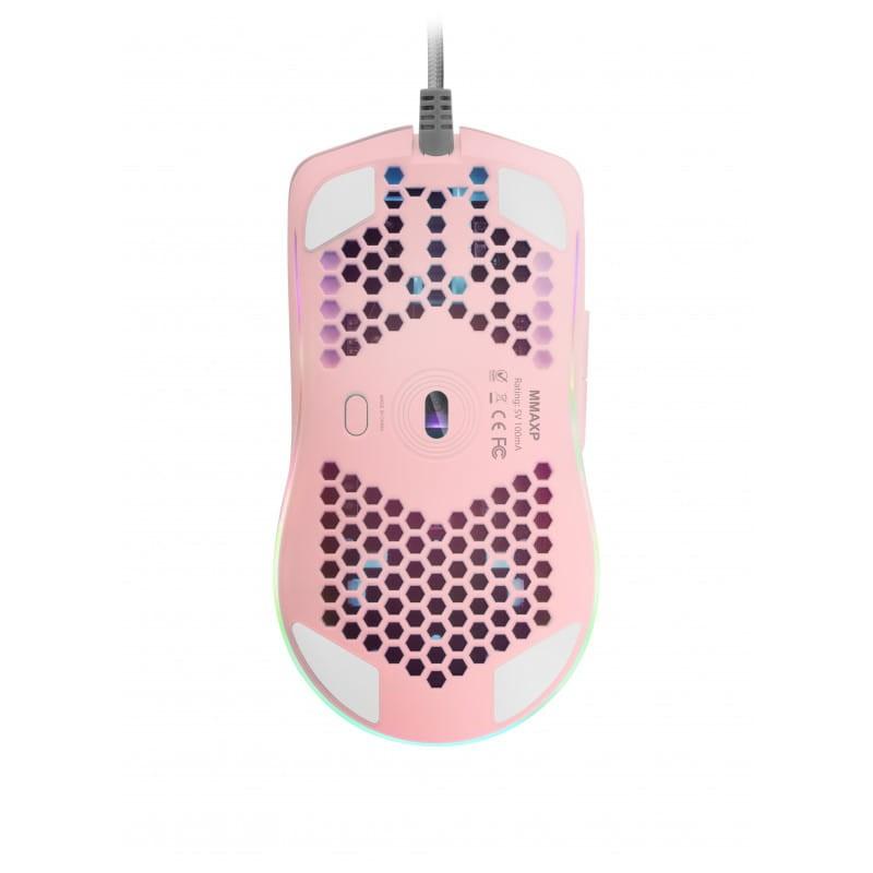 Mars Gaming MMAX RGB 12400 DPI Pink - Rato para jogos imagem de baixo