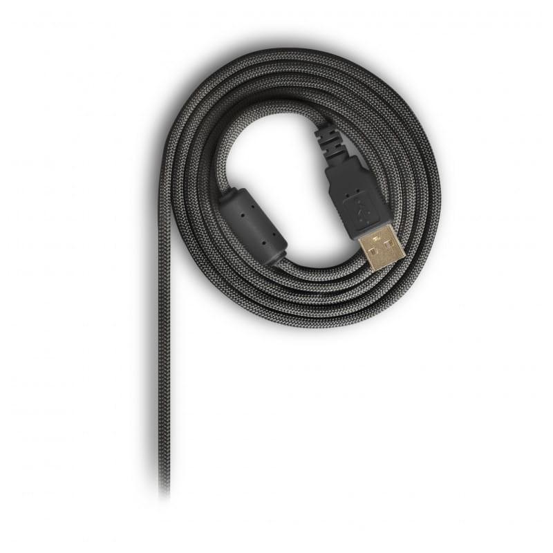 Detalhe do cabo do rato para jogos Mars Gaming RGB Chroma Glow MMGLOW