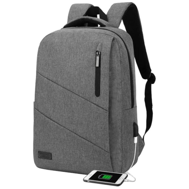 Vista frontal de Subblim City Mochila para portátil 15.6 Gris