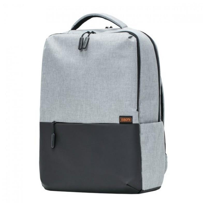 vue avant et latérale du Sac à dos imperméable Xiaomi Commuter Backpack Gris Clair 21L