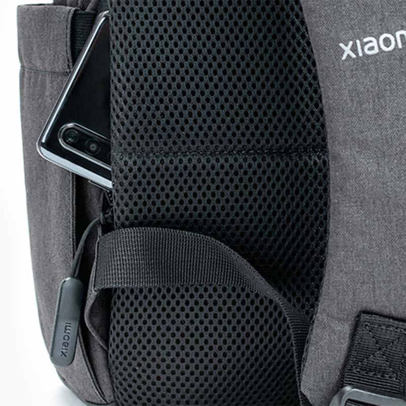 poche cachée du Sac à dos imperméable Xiaomi Commuter Backpack Gris Clair 21L