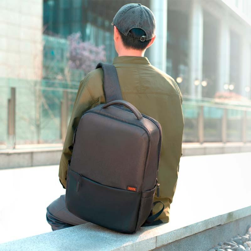photo réelle du Sac à dos imperméable Xiaomi Commuter Backpack Gris Clair 21L