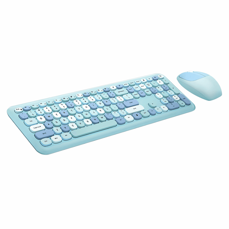 MOFII 666 2.4G Bleu – Ensemble clavier et souris