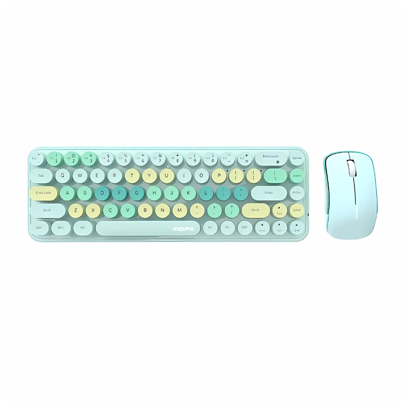 MOFII Bean 2.4G Verde - Conjunto de Teclado e rato