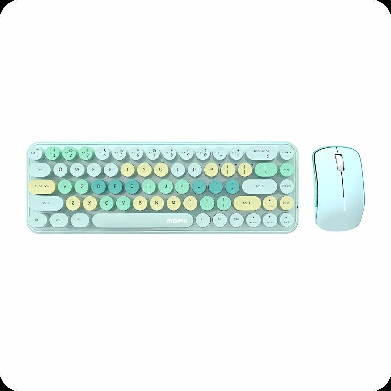 MOFII Bean 2.4G Verde - Conjunto de Teclado e rato