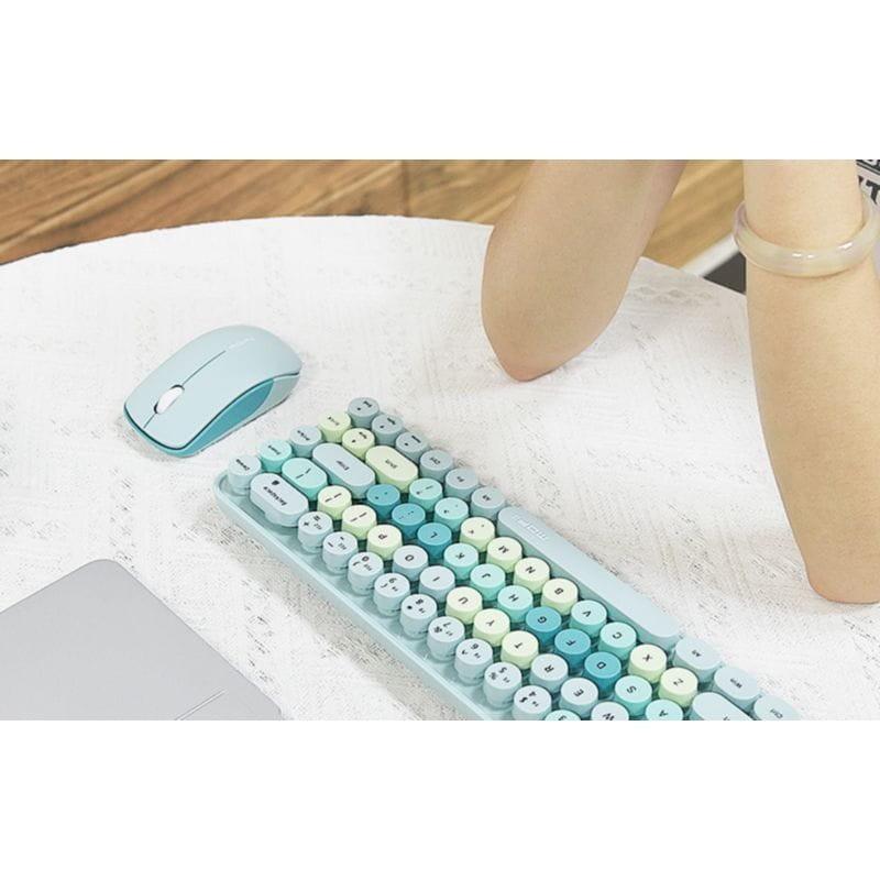 Conjunto de teclado e rato MOFII Bean 2.4G Verde