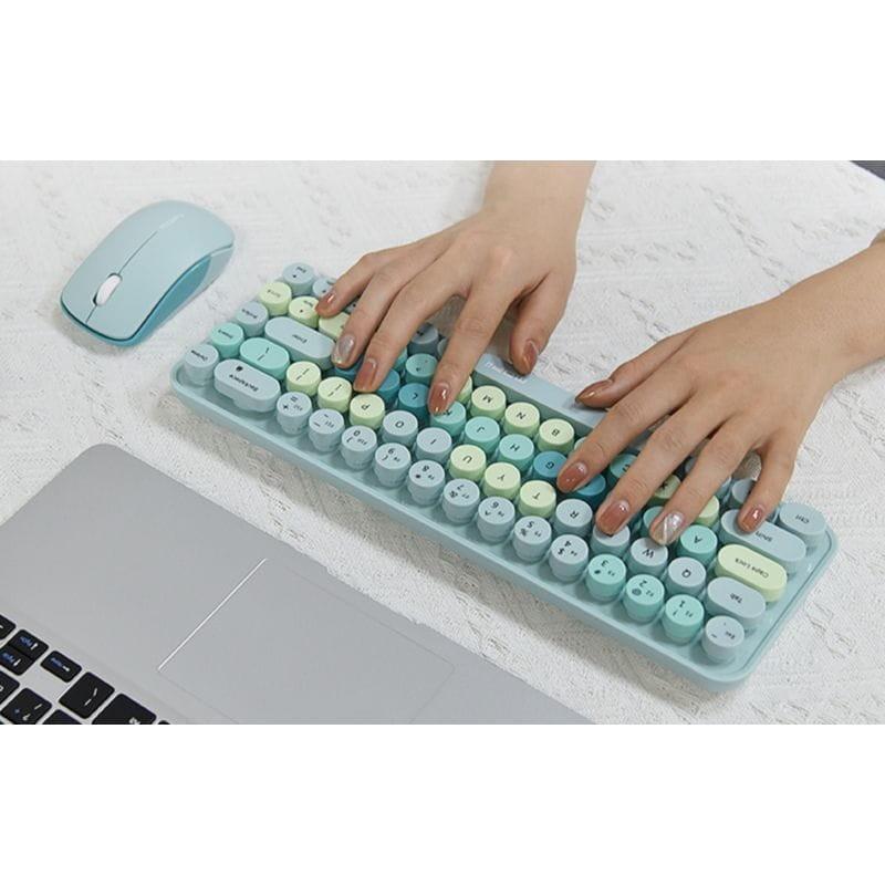 Teclado de membrana MOFII Bean 2.4G Verde