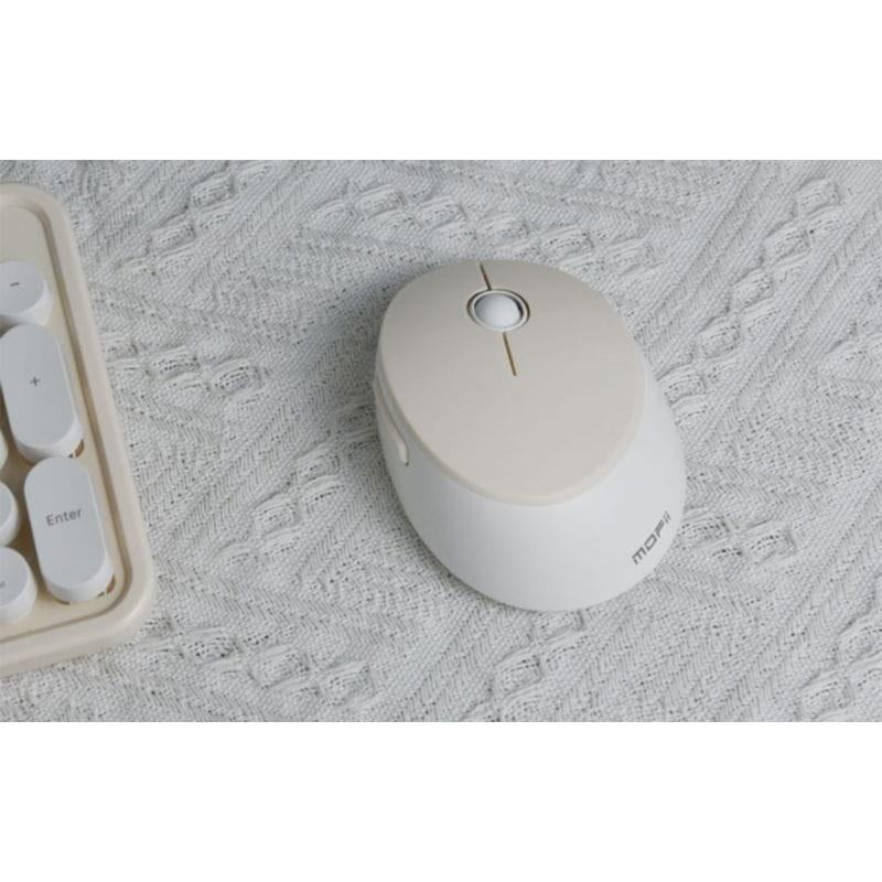Ratón MOFII Sweet 2.4G Blanco/Beige con 1600DPI ajustables