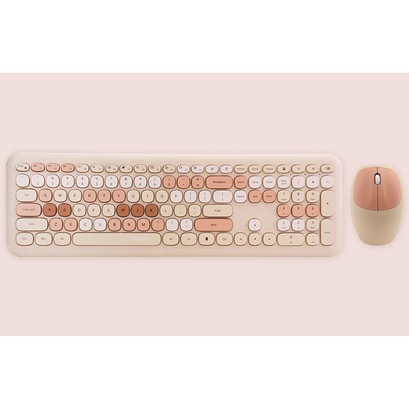 MOFII 666 Beige - Kit teclado y ratón imagen real