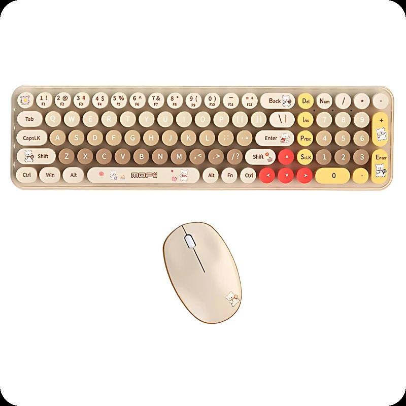 MOFI IBaby Bear Bege - Conjunto teclado e rato